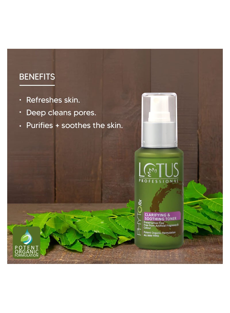 Lotus Professional Lotus Professional PhytoRx Clarifying and Soothing Daily Toner, Neem, Vitamin C, Refreshing, Preservative Free, 100 ml  - Image 2