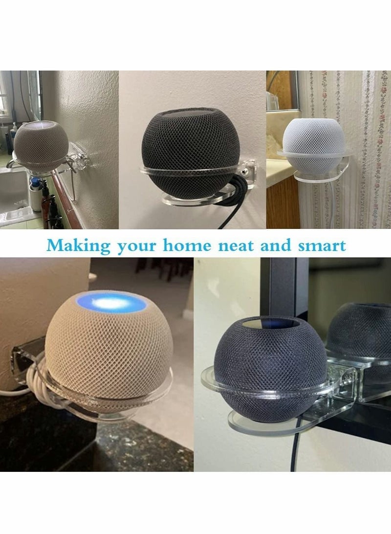 Captaintech Wall Mount for Homepod Mini, Speaker Stand, Accessories for Homepod Mini, Compatible with Homepod Mini, Works Perfectly and Easy to Install-(2 Pack) - Image 5