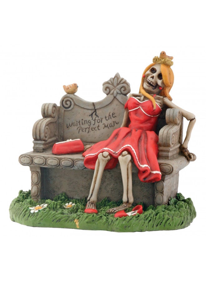 SUMMIT COLLECTION Waiting for Perfect Man Skeleton with Red Dress Display Figurine 
