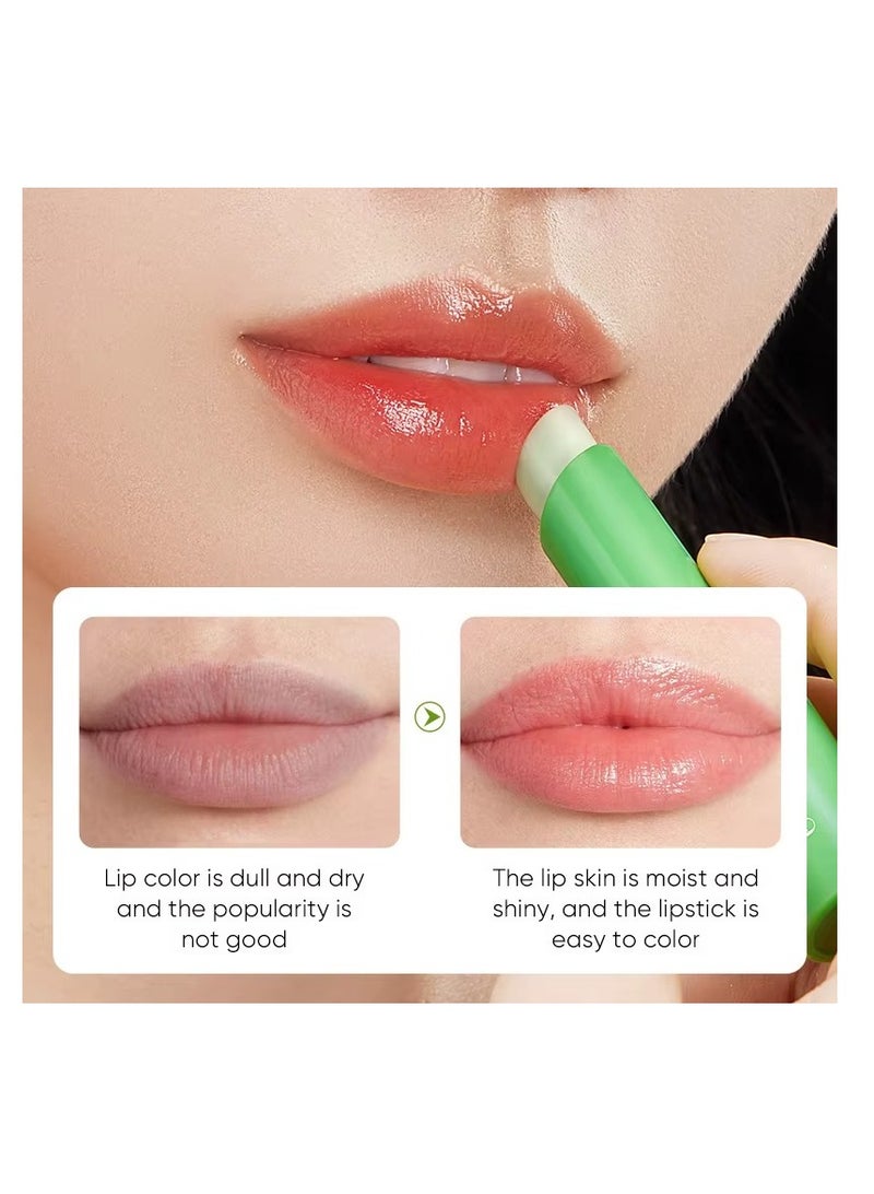 SADOER Pack of 3 Aloe Vera Lip Balm Moisturizing Soothing Lip Care for Dry and Chapped Lips Natural Soft Lip Treatment - Image 5