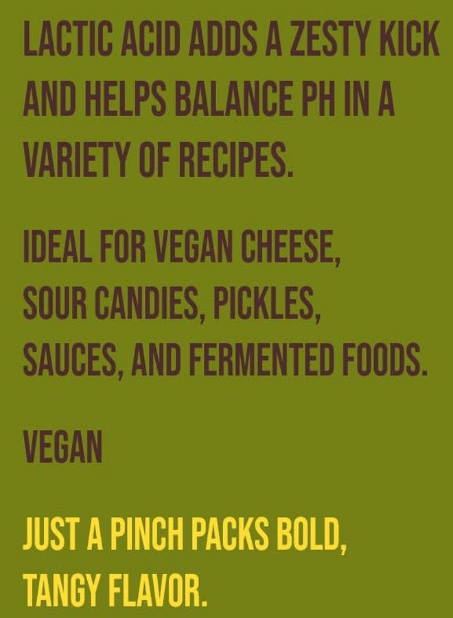 crait Lactic Acid Food Grade, Vegan Lactic Acid Powder for Vegan Cheese, Food Preservation and Tangy Flavor 4 Ounces - Image 2