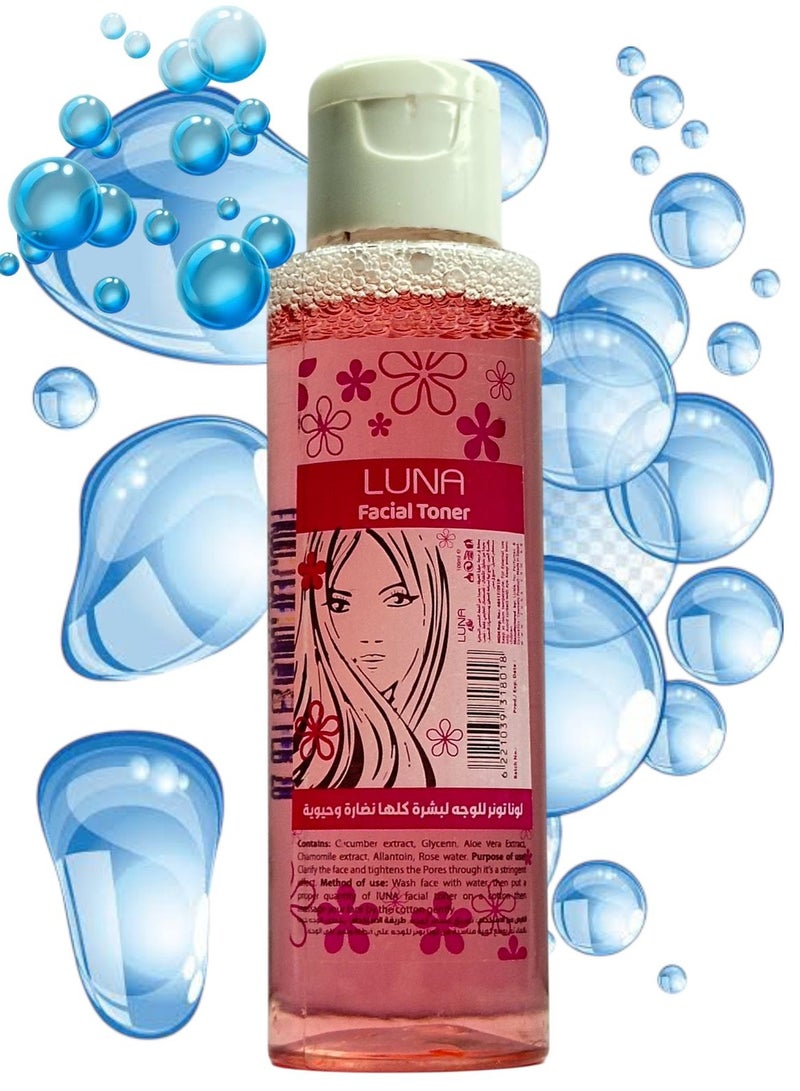 Luna Facial Toner Rose Water 100 ml - Image 1