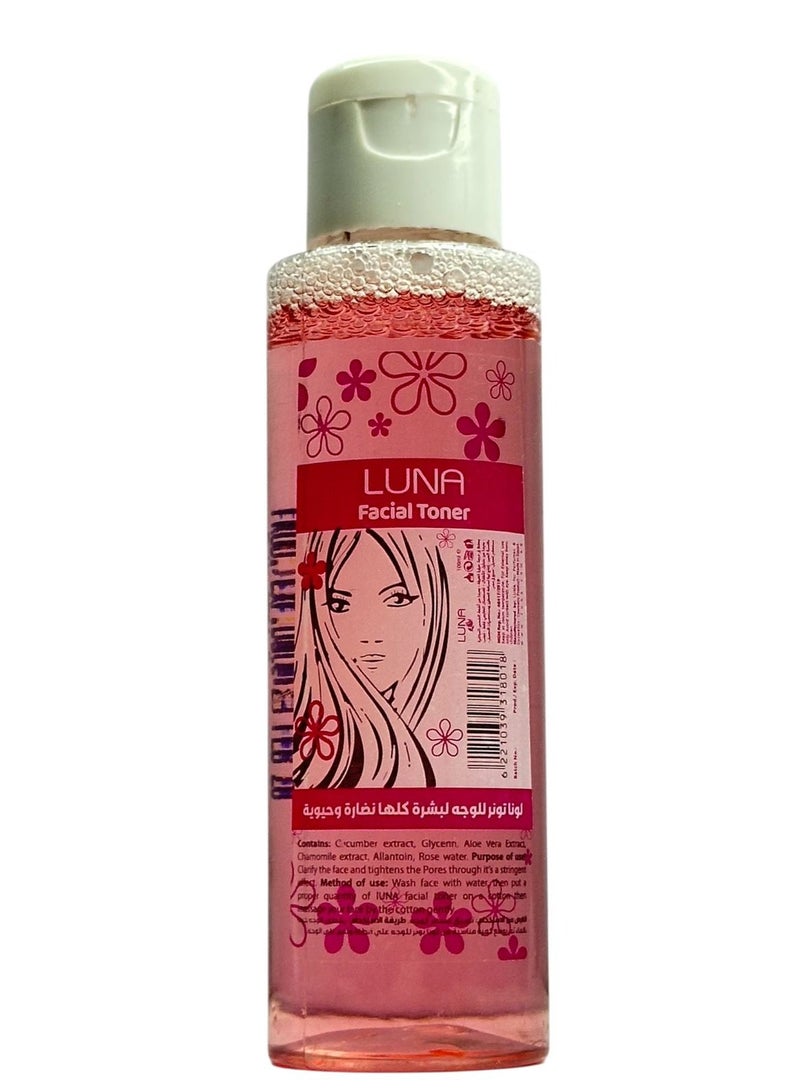 Luna Facial Toner Rose Water 100 ml - Image 2