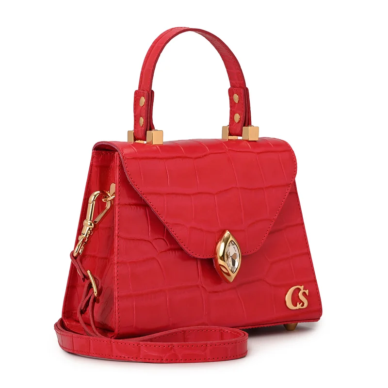 Carmen Steffens Top Handle Bag Red Orchid