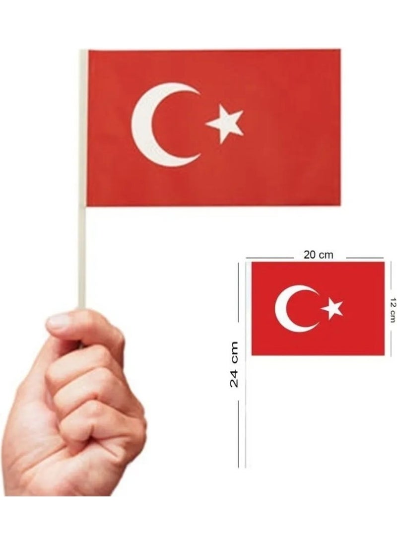 Bouquet 400 Pieces Large Cardboard Turkish Flag 20X30 cm - pzsku/Z45FA53577F364BC6BDECZ/45/_/1728630862/483f2114-901b-4e28-b5a5-8c86e30cdb6b