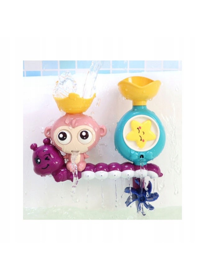 حديقة الألعاب لعبة حمام الطفل للأطفال الصغار | معدات الغزل وعيون جوجلي | لعبة حوض الاستحمام للتطوير الحسي للأطفال من عمر 2 إلى 5 سنوات | إشراك متعة وقت الاستحمام - Image 4