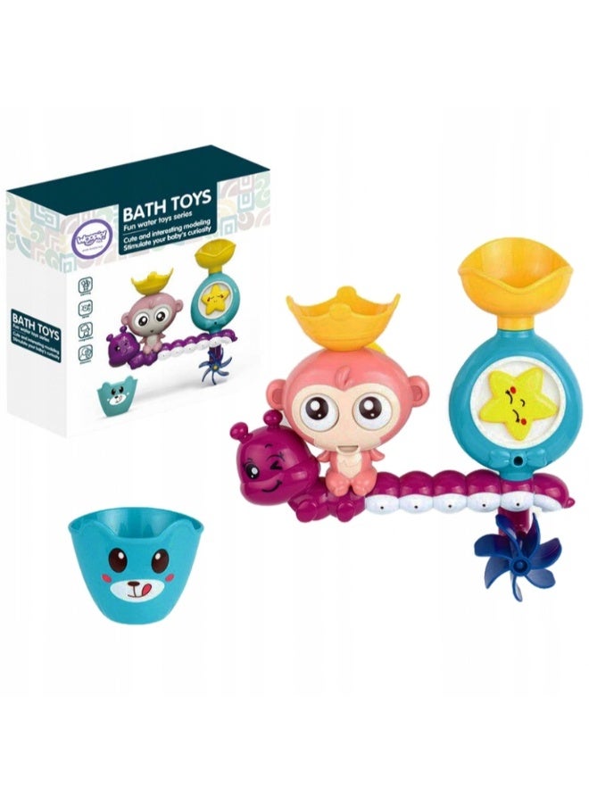 حديقة الألعاب لعبة حمام الطفل للأطفال الصغار | معدات الغزل وعيون جوجلي | لعبة حوض الاستحمام للتطوير الحسي للأطفال من عمر 2 إلى 5 سنوات | إشراك متعة وقت الاستحمام - Image 5