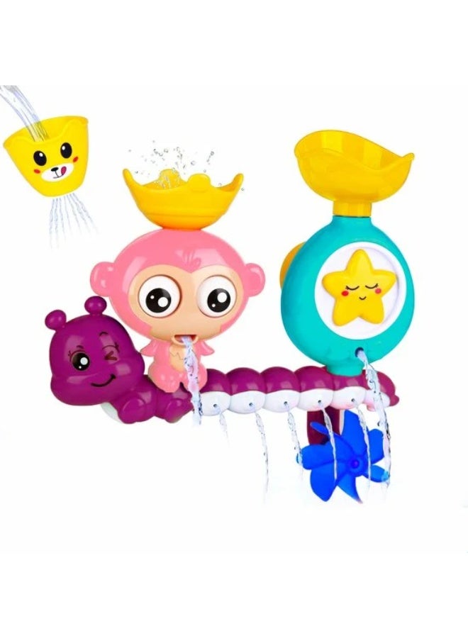 حديقة الألعاب لعبة حمام الطفل للأطفال الصغار | معدات الغزل وعيون جوجلي | لعبة حوض الاستحمام للتطوير الحسي للأطفال من عمر 2 إلى 5 سنوات | إشراك متعة وقت الاستحمام - Image 1