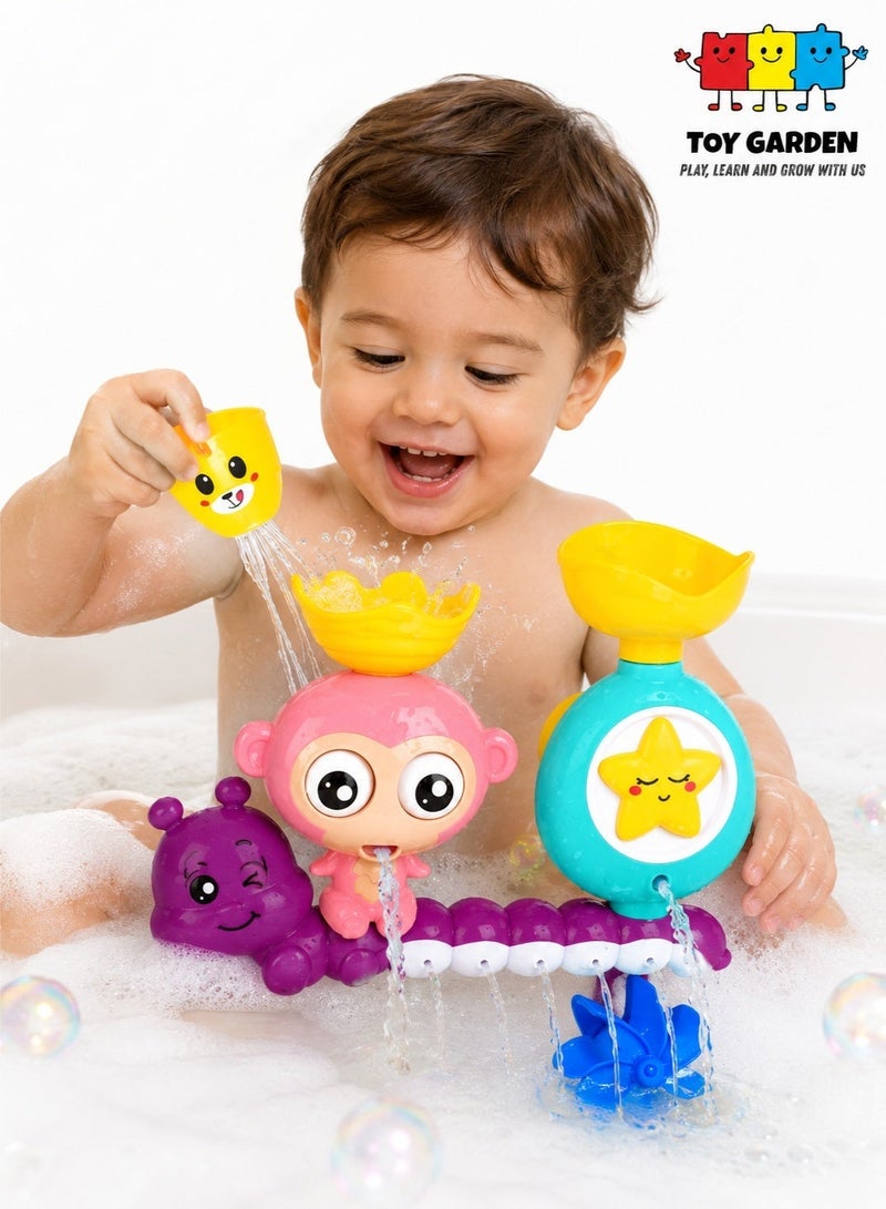 TOY GARDEN Baby Bath Toy for Toddlers | Spinning Gear & Googly Eyes | Sensory Development Bath Tub Toy for Kids 2-5 Years | Engaging Bath Time Fun - Image 2
