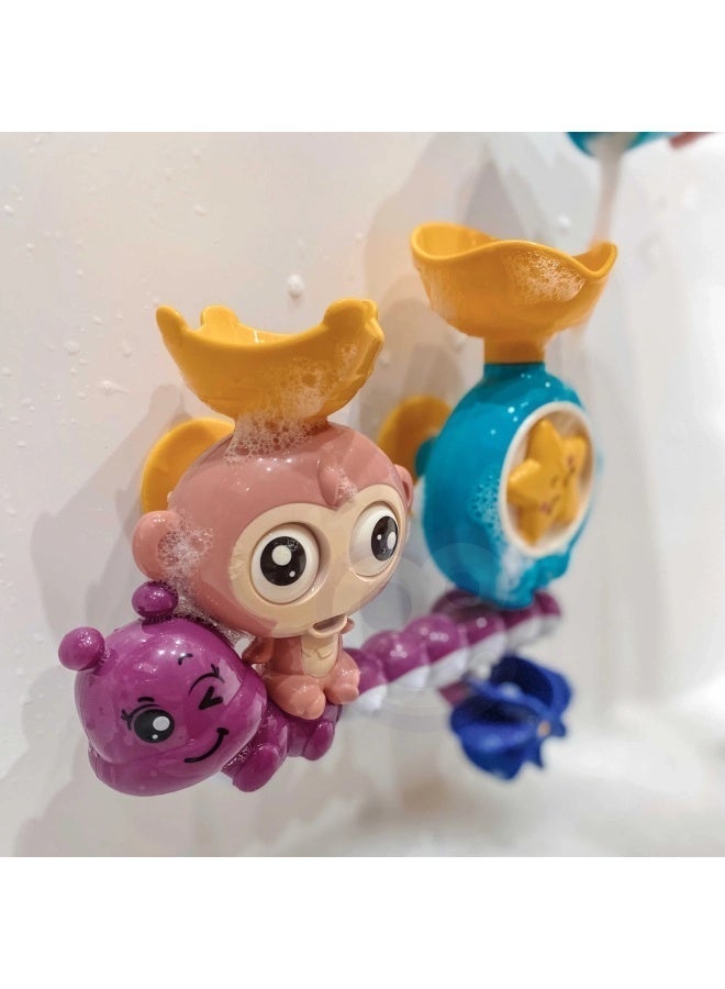 TOY GARDEN Baby Bath Toy for Toddlers | Spinning Gear & Googly Eyes | Sensory Development Bath Tub Toy for Kids 2-5 Years | Engaging Bath Time Fun - Image 4