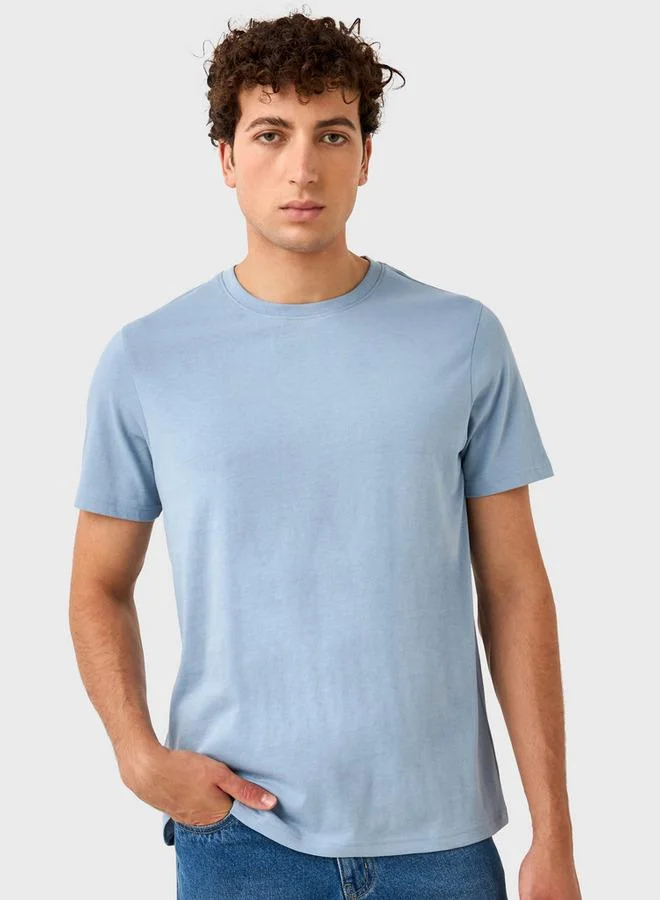 Splash FAV Regular Fit Crew Neck T-shirt with Short Sleeves