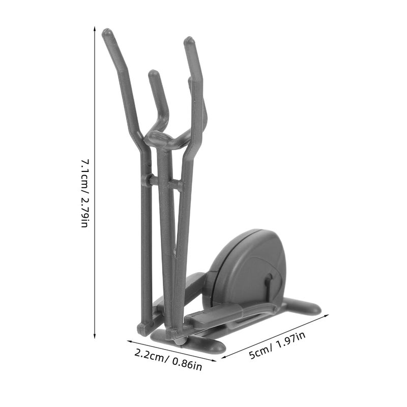 Miniature Gym Model Fitness Equipment Dollhouse Accessories Realistic Small Scale DIY Compact Decoration - Image 3