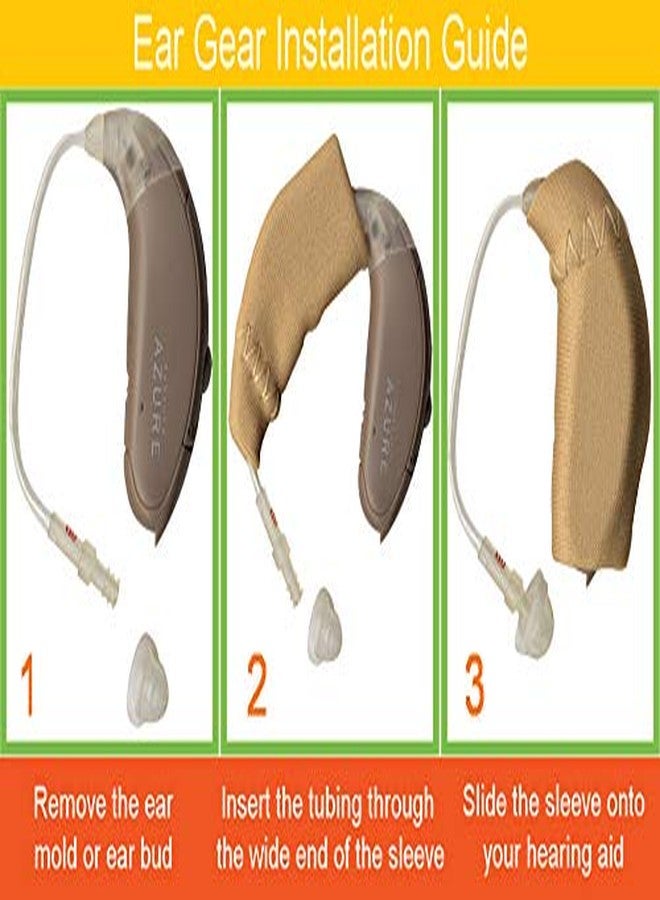 Ear Gear Mini Cordless Eyeglasses - Protect Hearing Aids or Hearing Amplifiers from Dirt, Sweat, Moisture, Wind - Fits Hearing Instruments 1” to 1.25” - Image 4