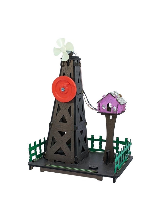 StepsToDo - StepsToDo Farm Windmill Making Kit. DIY Wind Turbine Science Kit. Experimental Kit to Study Wind Power. Windmill Generator Working Model. Windmill Making Kit. - Image 1
