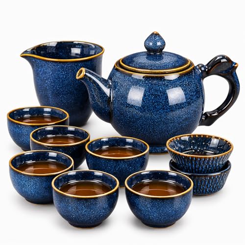 talisleskye 9-Piece Chinese Tea Set ，Gongfu Tea Sets For Adults，Japanese Teas Set Gift Boxed Sets Perfect - Image 1