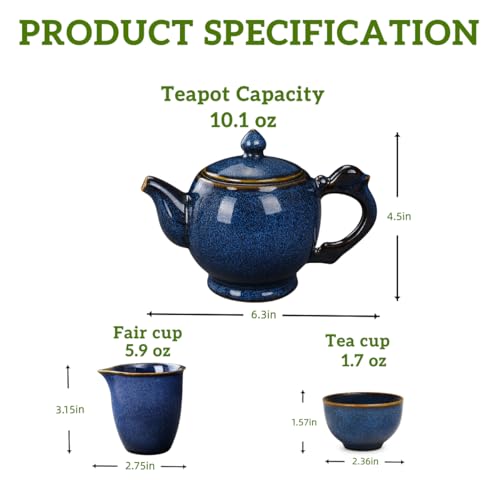 talisleskye 9-Piece Chinese Tea Set ，Gongfu Tea Sets For Adults，Japanese Teas Set Gift Boxed Sets Perfect - Image 5
