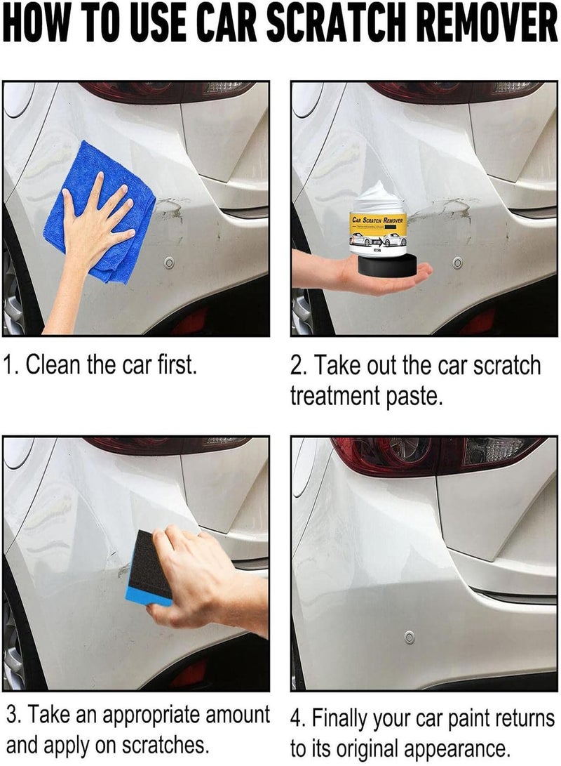 Car Wax Polish Scratch Remover | Polishing Compound & Scratch Remover - Scratch Remover Paste Car Wax Removes Deep Scratches And Stains Restores Shine To Dull Finishes
