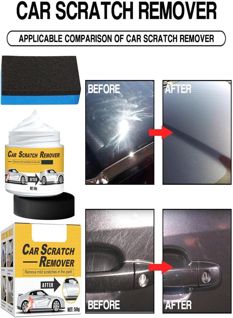Car Wax Polish Scratch Remover | Polishing Compound & Scratch Remover - Scratch Remover Paste Car Wax Removes Deep Scratches And Stains Restores Shine To Dull Finishes