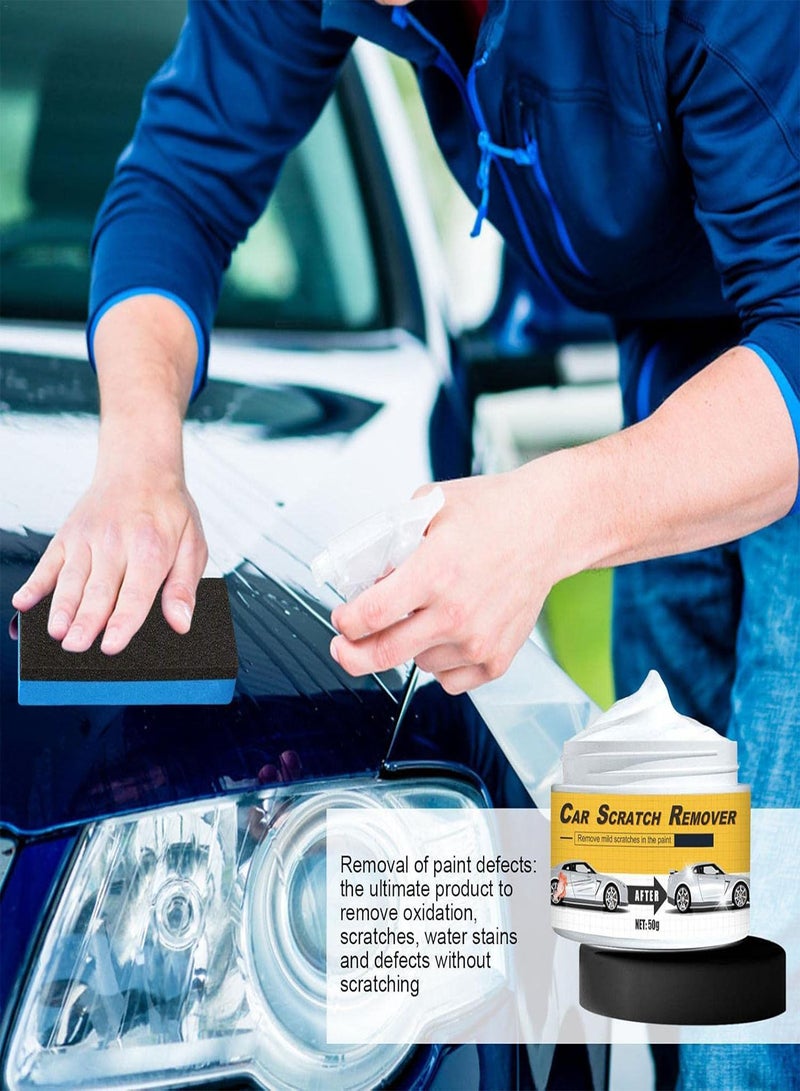 Car Wax Polish Scratch Remover | Polishing Compound & Scratch Remover - Scratch Remover Paste Car Wax Removes Deep Scratches And Stains Restores Shine To Dull Finishes