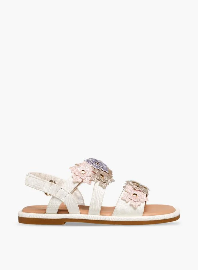 Celeste WHITE Girls Hook and Loop Strap Sandals for Women | Best Price UAE