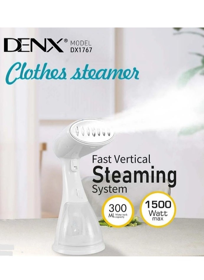 Denx - Portable steamer suitable for all types of clothes, with a power of 1500 watts, orange - Image 1