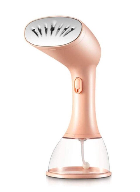 Portable steamer suitable for all types of clothes, with a power of 1500 watts, orange