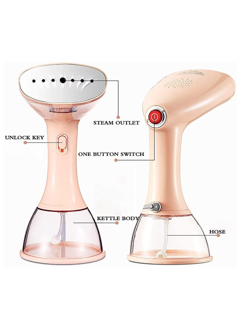 Denx - Portable steamer suitable for all types of clothes, with a power of 1500 watts, orange - Image 1