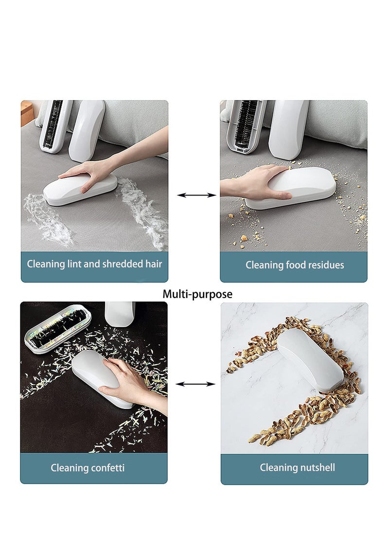 SYOSI - SYOSI 2 Pcs Crumb Sweepers, Reusable Handheld Table Crumb Sweeper, Nutshell Soft Bristles Debris Collector for Table Mat Bed Sofas Clothes Sheets Cleaning - Image 1