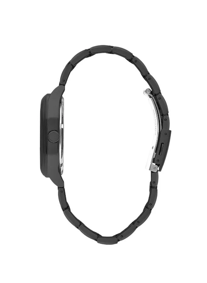 لي كوبر Lee Cooper Men's Watch, Analog Display and Metal Strap - LC07974.650, Black