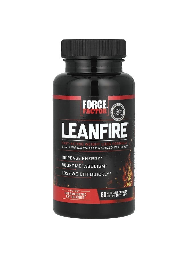 Force Factor Force Factor, LeanFire®, 60 Vegetable Capsules 