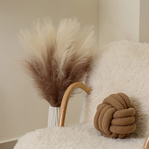 PERFNIQUE Faux Pampas Grass, 9PCS Pompas, Large Pompas Grass, 38'' Tall Pampas Grass for Floor Vase, Pampas Grass Decor Tall for Vase Fillers, Boho Rustic Farmhouse Home Decor(Natural Beige) - Image 5
