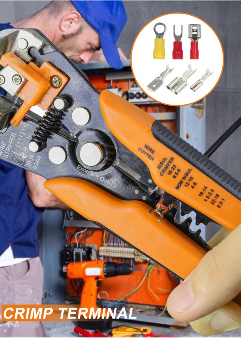 Multifunctional automatic wire stripper electrical stripper/wire cutter/wire crimping pliers Multi-color optional - Image 4