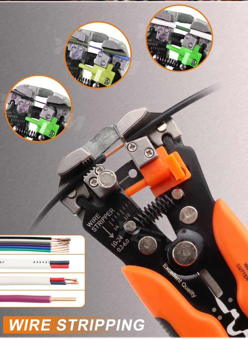 Multifunctional automatic wire stripper electrical stripper/wire cutter/wire crimping pliers Multi-color optional - Image 2