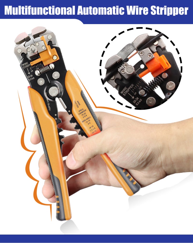 Multifunctional automatic wire stripper electrical stripper/wire cutter/wire crimping pliers Multi-color optional - Image 5