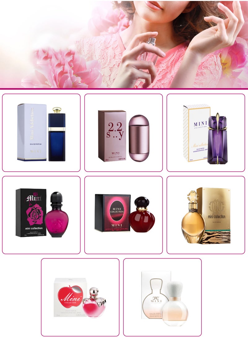 مجموعة 8 حبة عطور نسائية متميزة ميني كولكشن 25 مل - pzsku/Z45FB151BF10E4BE52FE6Z/45/_/1739956021/9d84f36f-df94-4abc-b020-1833e4c57d78