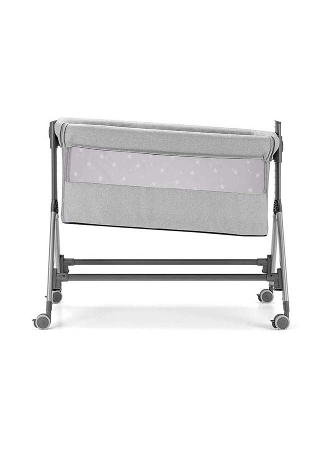 cam Sempreconte Baby Co Bed Cradle, Baby Cot, Rocking Cradle, Convertible, Foldable,  Essential Sleeping Portable, Crib, bed side crib- Silver Stars - Image 3