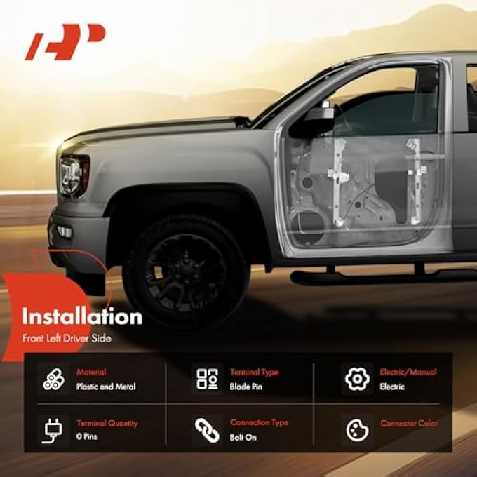 A-Premium Electric Power Window Regulator Without Motor Compatible With Ford Mustang 20102014 CoupeConvertible Front Right Passenger Side - Image 4