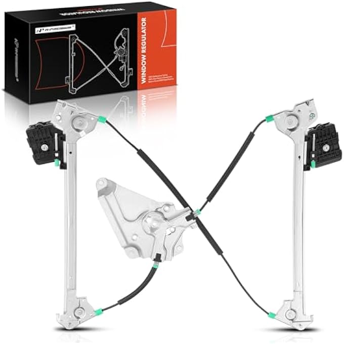 A-Premium Electric Power Window Regulator Without Motor Compatible With Ford Mustang 20102014 CoupeConvertible Front Right Passenger Side - Image 1