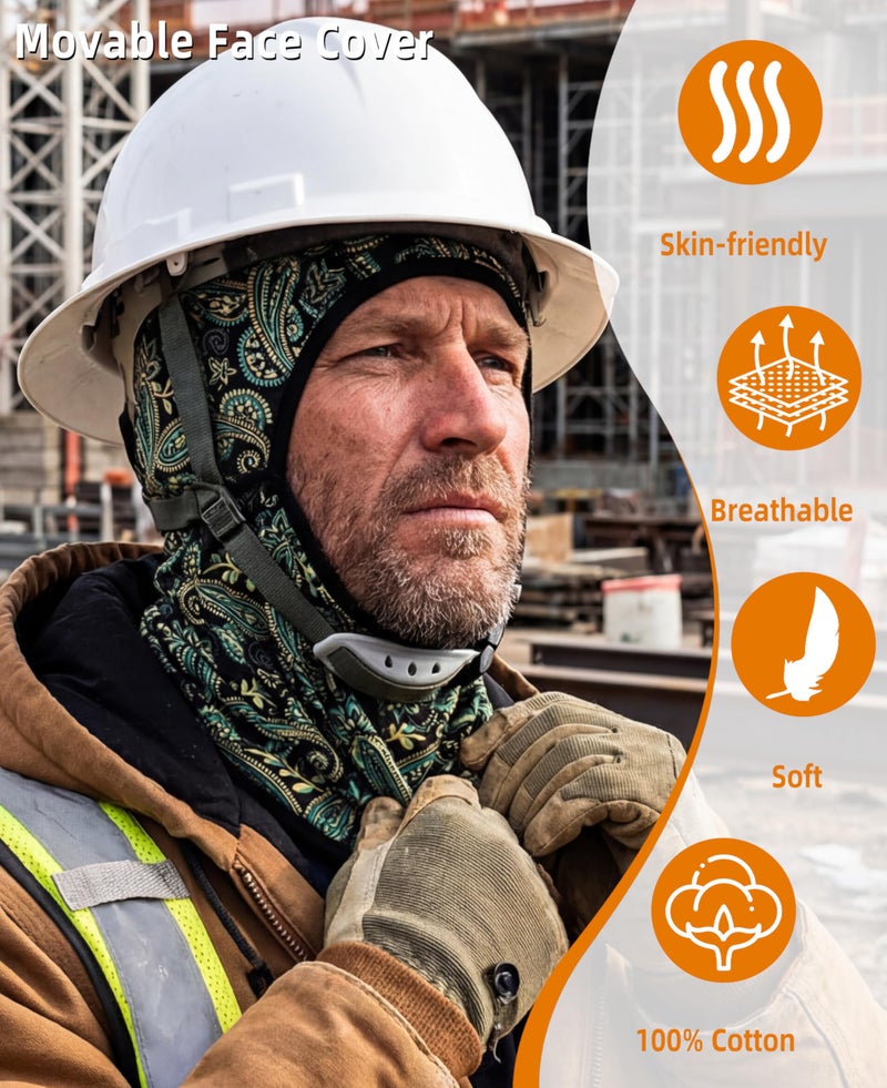 BOCOMAL FR Face Mask Flame Resistant Balaclava 5.5oz Lightweight Arc Rated Helmet Liner Covering Hood for Welding - Image 5