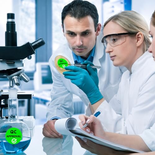 SMARSTICKER 1 inch QC Approval Labels Green Inventory Quality Control Stickers for Warehouse Quality Control Check Tested Pass 1000pcs - Image 5