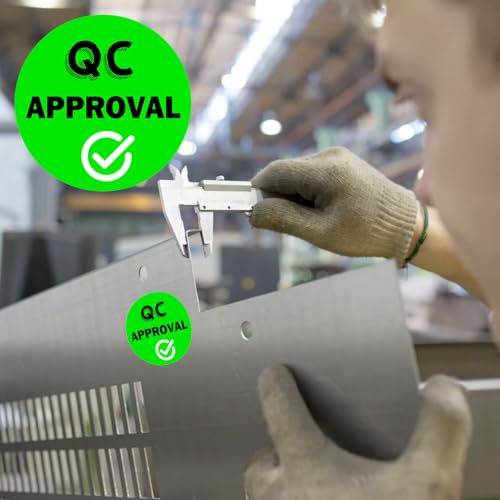 SMARSTICKER 1 inch QC Approval Labels Green Inventory Quality Control Stickers for Warehouse Quality Control Check Tested Pass 1000pcs - Image 2