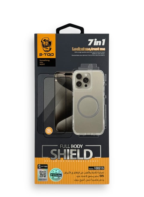 Full Protection for iPhone 14 Pro Max Package 7 in 1 All in 1 case cover screen protector