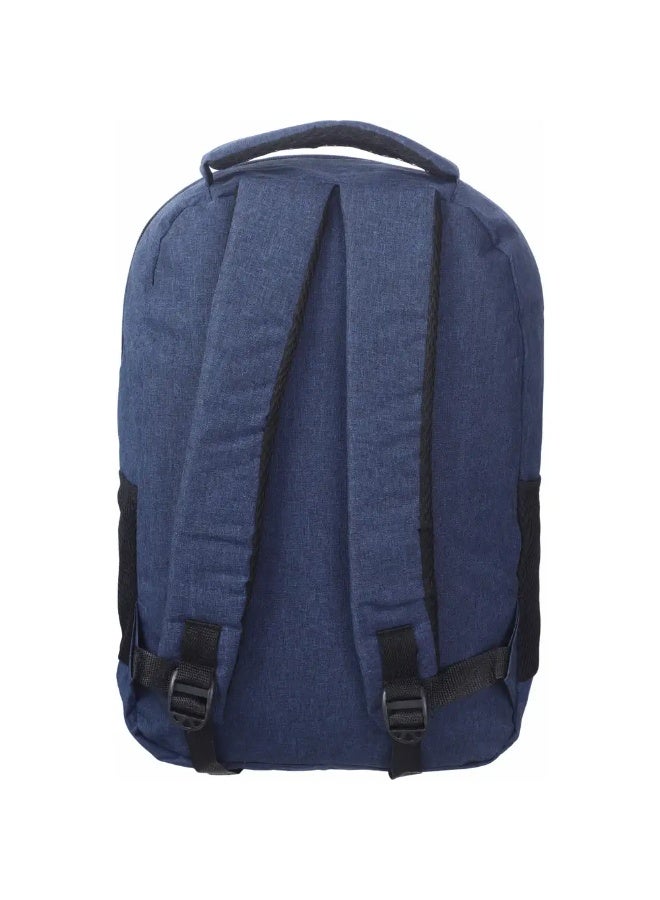 شنطة لاب توب كتان، 4 سوستة، 17 بوصة، مخرج USB - كحلي - Image 3