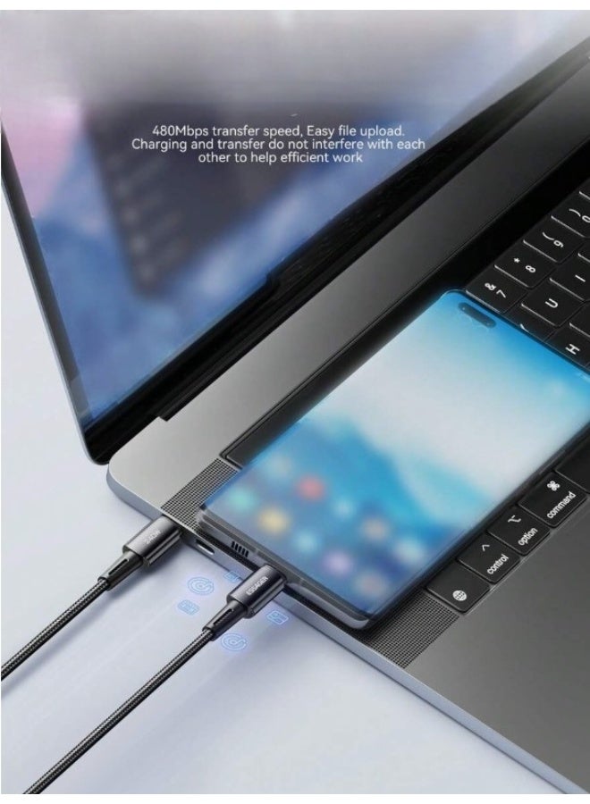 Essager 240W Super Fast Charging Cables Type C To USB Type C Wire Cable 5A For Xiaomi Samsung Huawei Macbook iPad Data Cord - Image 4
