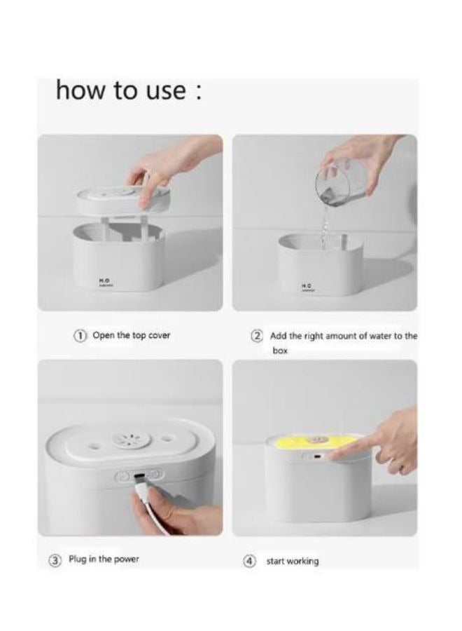 Humidifier,Portable Mini Humidifier,Diffusers– Double Spray Cold Mist Snow Mountain Design, USB Powered, Ultra-Quiet Personal Air Humidifier for Baby Room, Bedroom, Office, Travel & Desktop Use – Compact & Stylish for Home and On-the-Go(Pink)  - Image 3