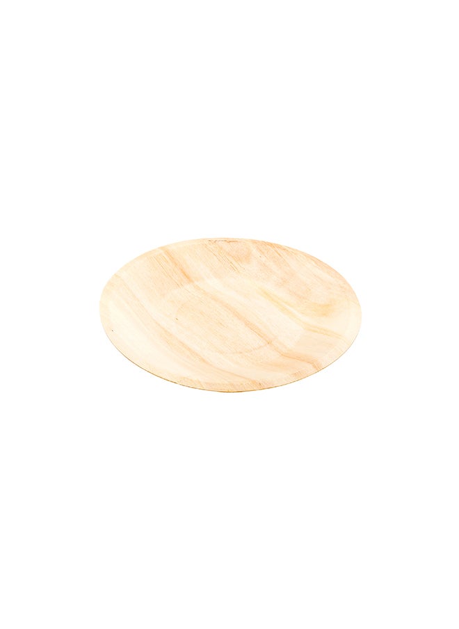 Restaurantware Restaurantware-7.5 Inch Wood Plates, 200 Round Disposable Wooden Plates - Durable, Sustainable, Poplar Wood Dinner Plates, Greaseproof, For Parties, Banquets, Catered Events Or Weddings  - Image 1