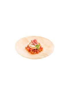 Restaurantware Restaurantware-7.5 Inch Wood Plates, 200 Round Disposable Wooden Plates - Durable, Sustainable, Poplar Wood Dinner Plates, Greaseproof, For Parties, Banquets, Catered Events Or Weddings  - Image 2