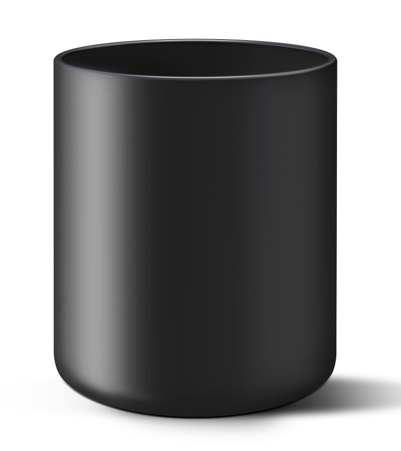 LATCHHOOK Black Kitchen Utensil Holder for Countertop, Large 7.2 Matte Ceramic Cooking Utensil Crock for Counter Easy to Clean, Modern Spatula Holder for Farmhouse DÃ©cor 7.2Ã—5.8 INCH - Image 1