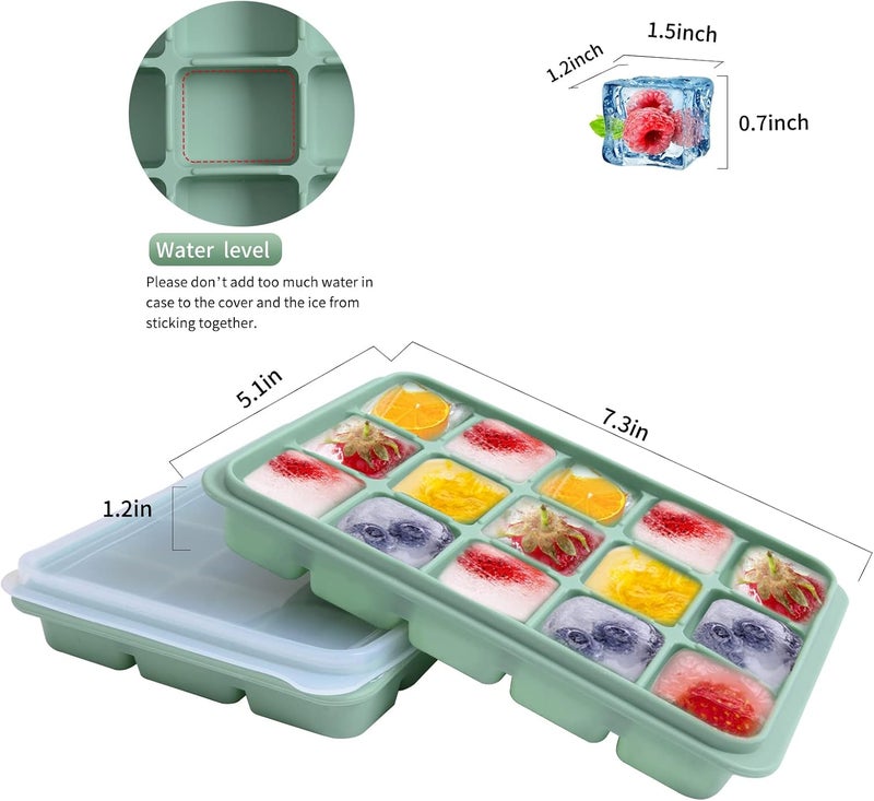 Tvmania Silicone Ice Cube Trays Set of 2 - Image 2