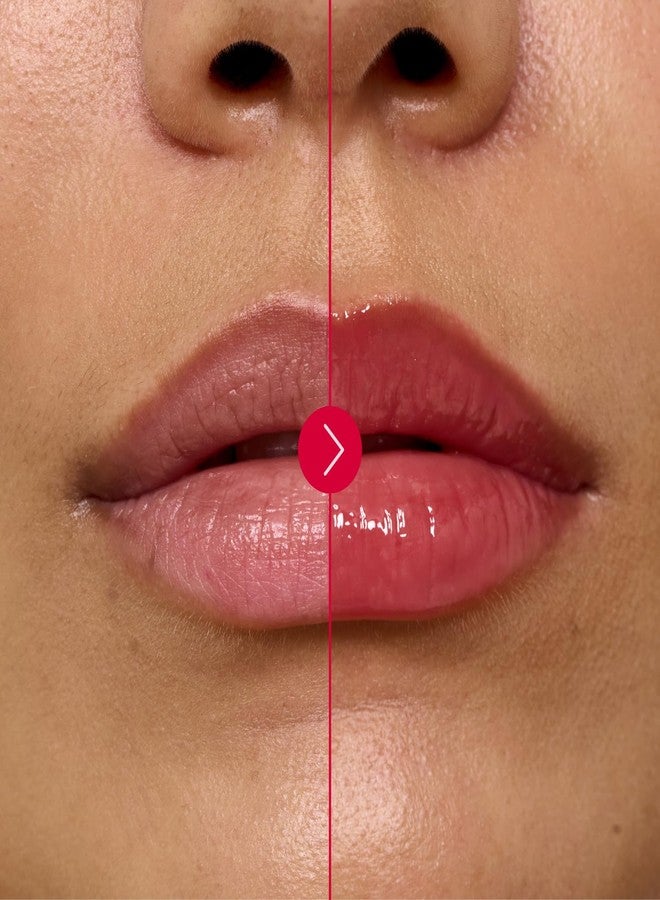 فوي مجموعة مرطب شفاه جيلي لامع + سلسلة مفاتيح | لون شفاه وبلاشر جيلي لامع، بلسم جيلي ملون لامع، لمسة نهائية ندية قابلة للتكثيف - لولي (وردي حلوى) | 0.14 أونصة - Image 5